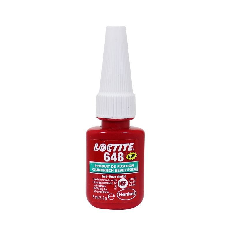 BLOC PRESSE/FIXE LOCTITE 648 A RESISTANCE ELEVEE ET HAUTES TEMPERATURES POUR FIXATION ROULEMENT BAGUES CHEMISE (BURETTE 5 ML SOUS BLISTER) - LE PRATIQUE DU MOTARD