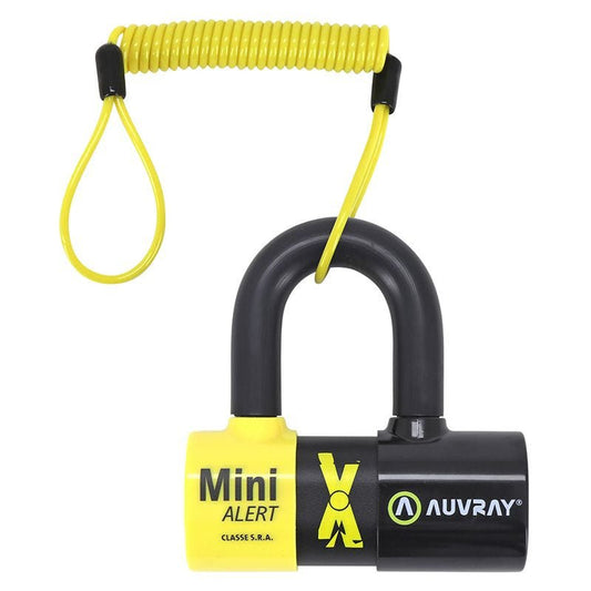 Antivol moto U SRA Compact & Alarme 120 dB | AUVRAY Xtrem Mini Alert - LE PRATIQUE DU MOTARD