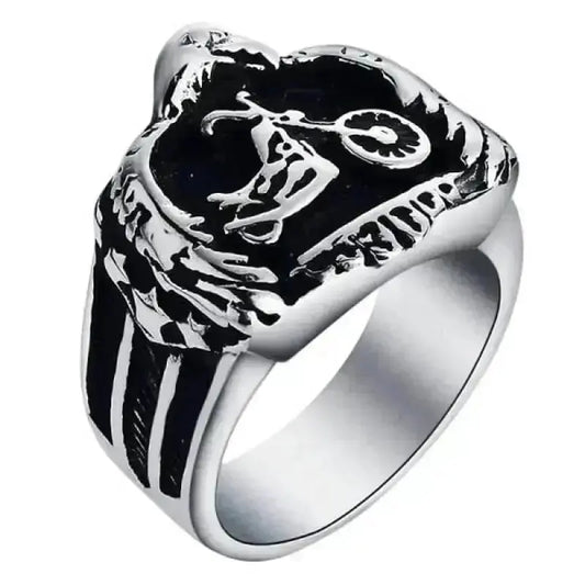 Bague motard - Custom Chopper - LE PRATIQUE DU MOTARD