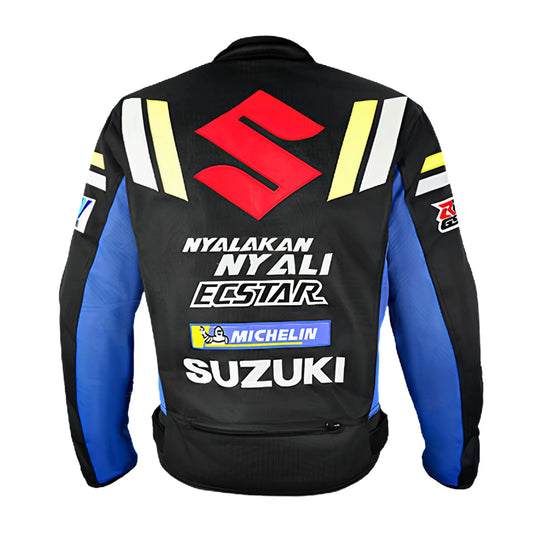 Blouson moto été | Suzuki Bleu et noir - LE PRATIQUE DU MOTARD