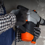 Gants Nitrile Noir ultra résistant – 8 Mil, Texture Diamant, Jetables