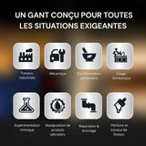 Gants Nitrile Noir ultra résistant – 8 Mil, Texture Diamant, Jetables