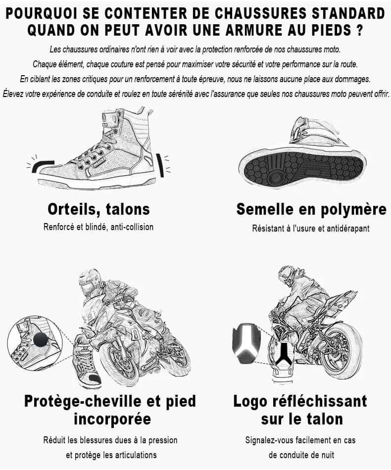 Basket montante moto homme - LE PRATIQUE DU MOTARD