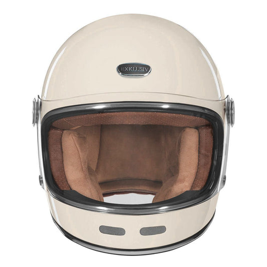 Casque Intégral Duke II Crème — EXKLUSIV - LE PRATIQUE DU MOTARD