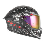 Casque Intégral Goliath Raptor Noir Mat/Rouge — EXKLUSIV - LE PRATIQUE DU MOTARD