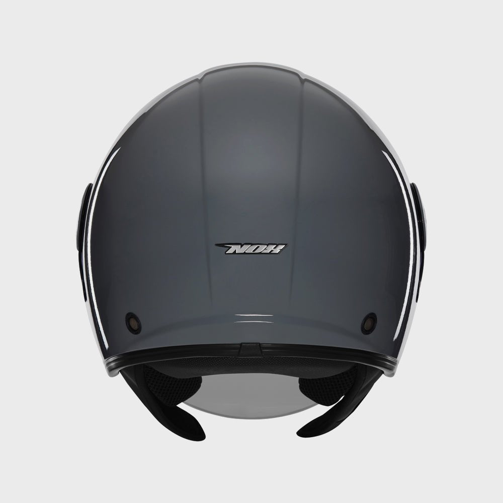 Casque Moto Jet N182 Gris Nardo | NOX - LE PRATIQUE DU MOTARD
