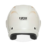 Casque Moto Jet N220S Blanc Perle | NOX - LE PRATIQUE DU MOTARD