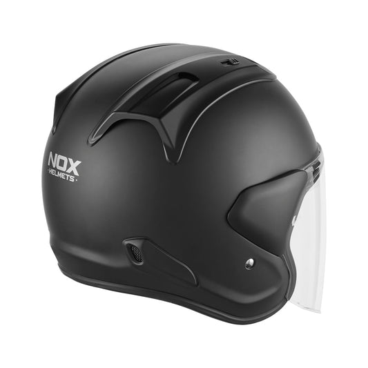 Casque Moto Jet N 220S Noir Mat | NOX - LE PRATIQUE DU MOTARD