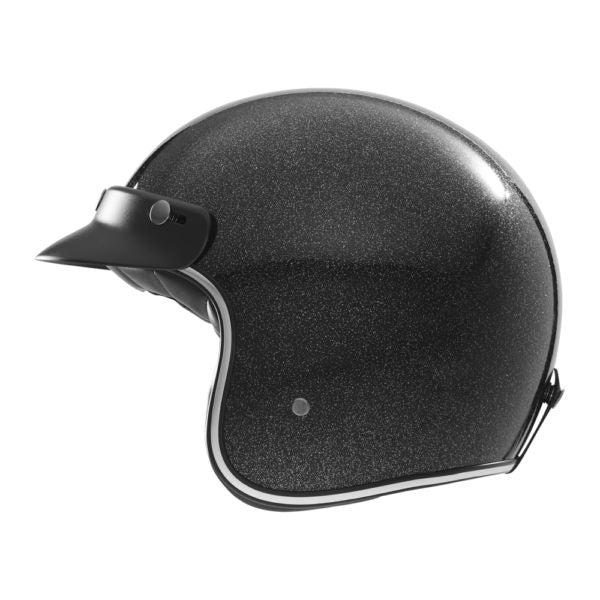 Casque Moto Jet N243 Pailleté Noir | NOX - LE PRATIQUE DU MOTARD