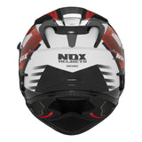 Casque Moto Intégral N304S Carver Blanc Rouge | NOX - LE PRATIQUE DU MOTARD