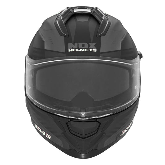 Casque Moto Intégral N304S Carver Noir Mat Blanc | NOX - LE PRATIQUE DU MOTARD
