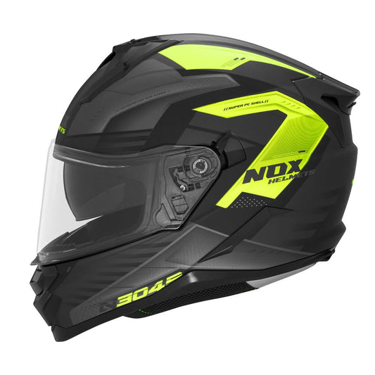 Casque Moto Intégral N304S Carver Noir Mat Jaune | NOX - LE PRATIQUE DU MOTARD