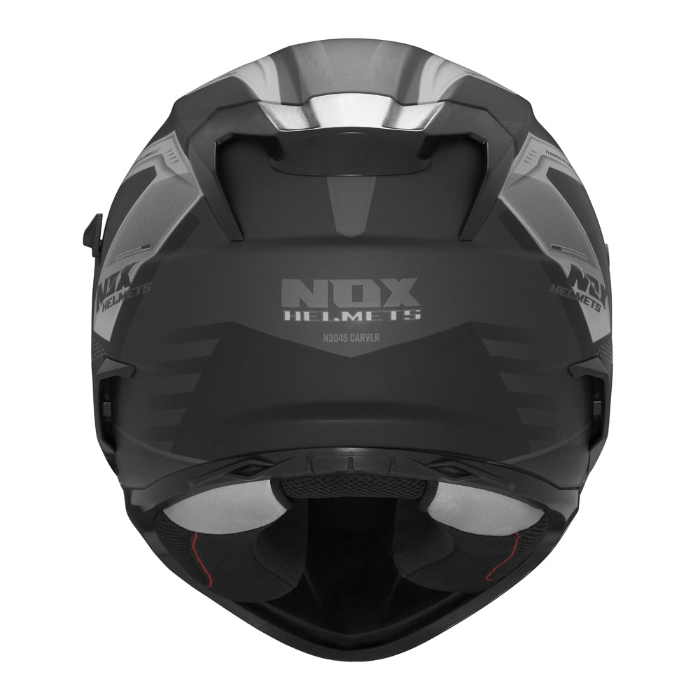 Casque Moto Intégral N304S Carver Noir Mat Titanium | NOX - LE PRATIQUE DU MOTARD