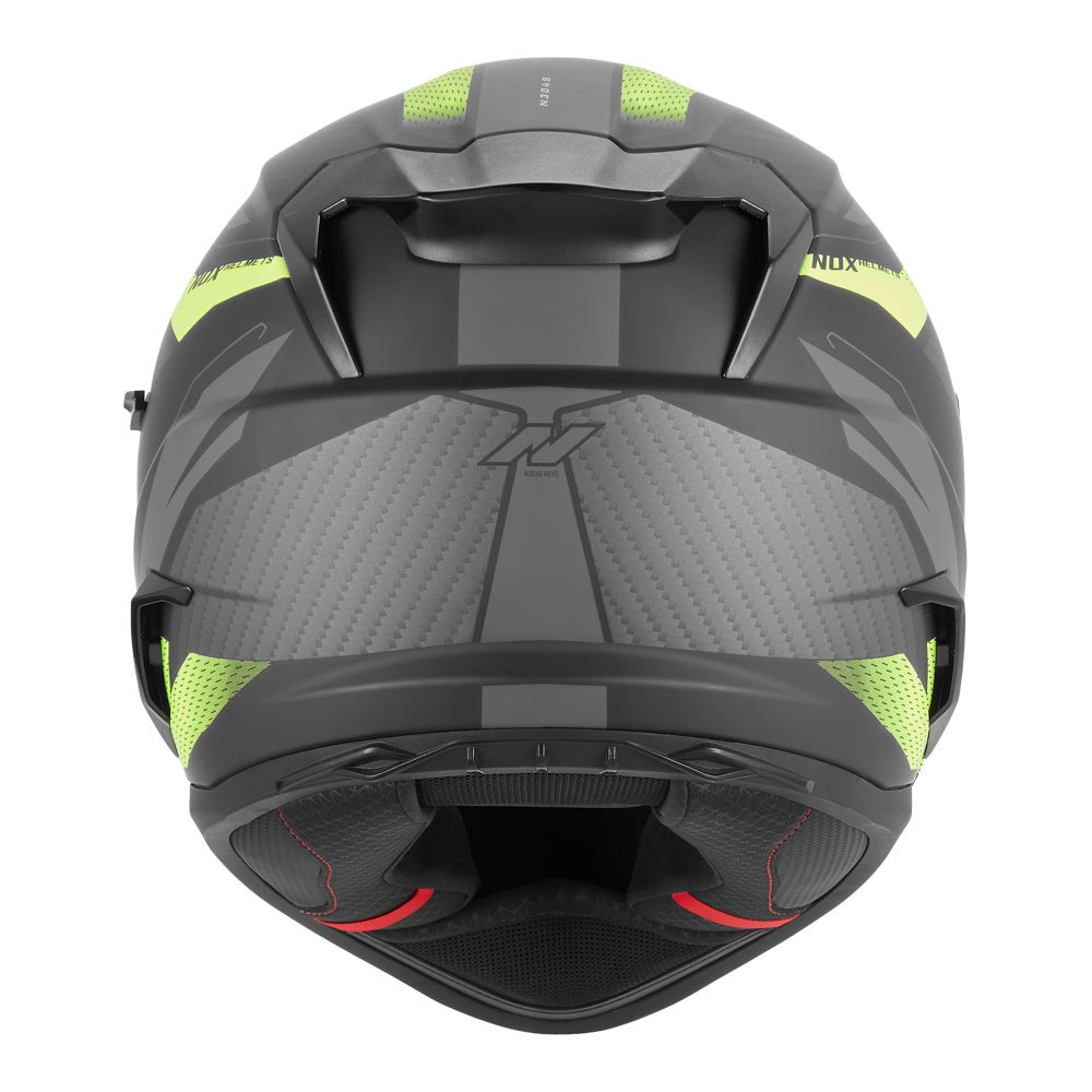 Casque Moto Intégral N304 - S Revo Noir Mat Jaune | NOX - LE PRATIQUE DU MOTARD