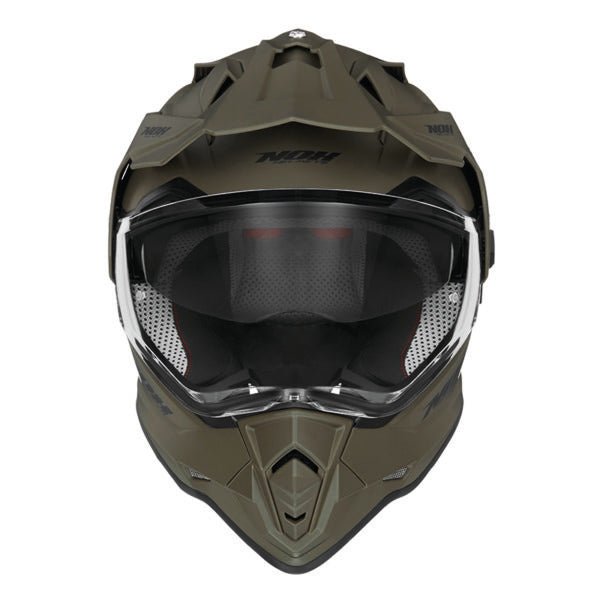 Casque Moto Cross N312 Kaki Mat | NOX - LE PRATIQUE DU MOTARD