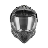 Casque Moto Cross N312 Track Noir Mat Argent | NOX - LE PRATIQUE DU MOTARD