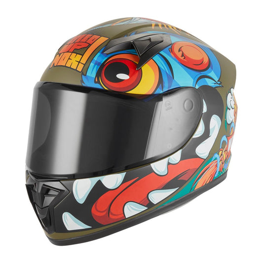 Casque Moto Intégral Enfant N731 Scrappy Kaki Mat | NOX - LE PRATIQUE DU MOTARD