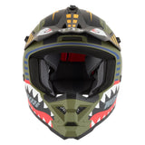 Casque Moto Cross Enfant N761 Fly Fighter Kaki Mat | NOX - LE PRATIQUE DU MOTARD