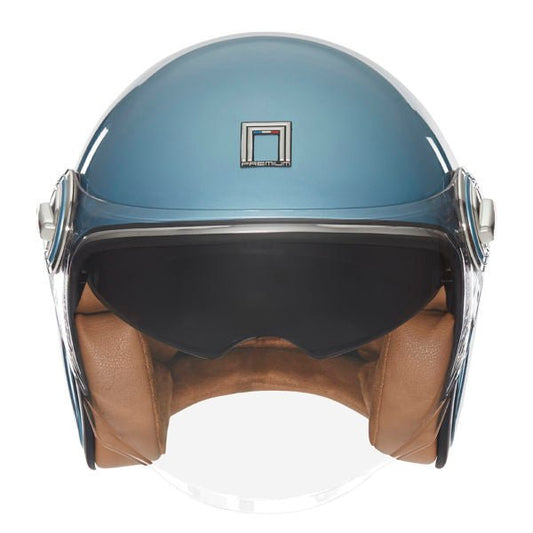 Casque Moto Jet Heritage Bleu Turquoise | NOX - LE PRATIQUE DU MOTARD