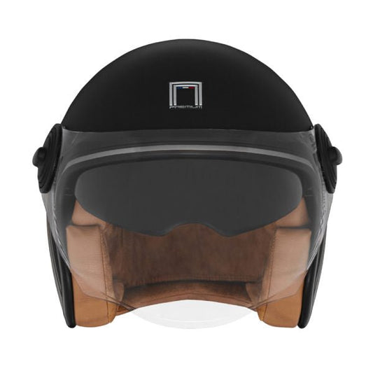 Casque Moto Heritage Line Noir Mat Titanium | NOX - LE PRATIQUE DU MOTARD
