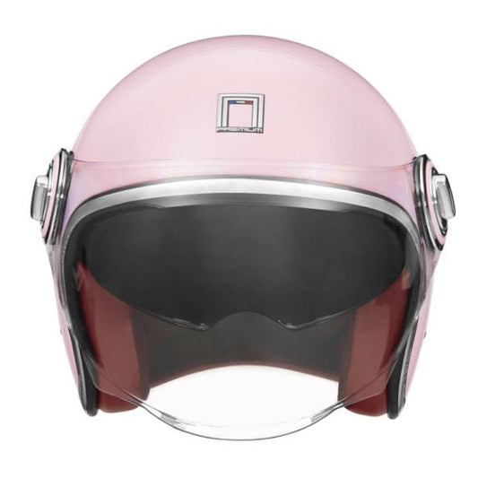 Casque Moto Jet Heritage Rose Pastel | NOX - LE PRATIQUE DU MOTARD