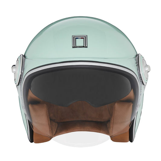 Casque Moto Jet Heritage Vert d'Eau | NOX - LE PRATIQUE DU MOTARD
