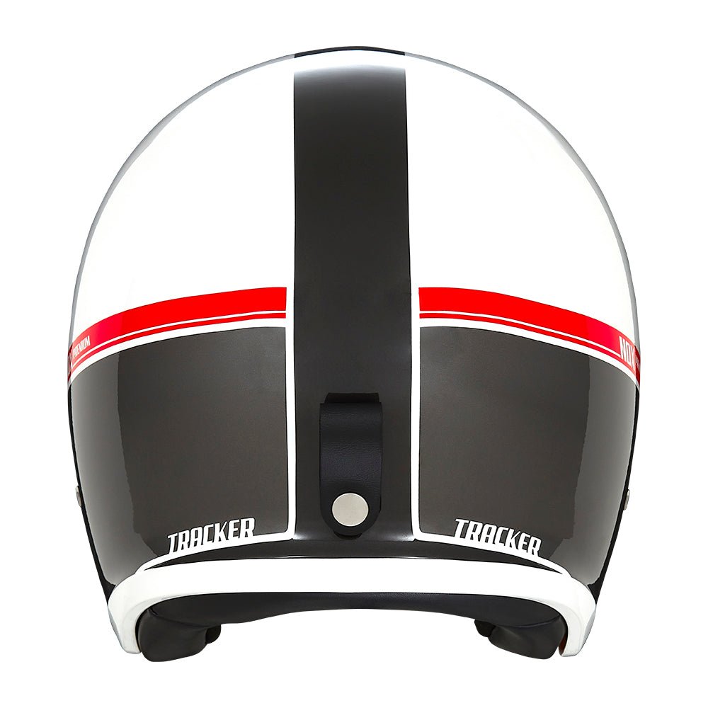 Casque Moto Jet Next Traker Blanc Rouge | NOX - LE PRATIQUE DU MOTARD