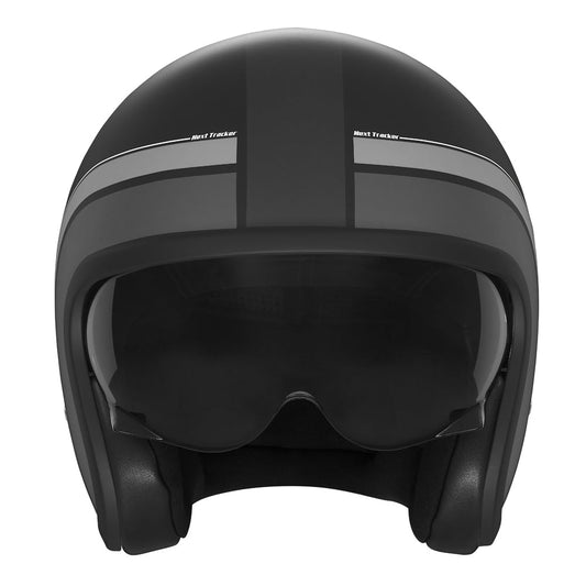 Casque Moto Jet Next Traker Noir Mat Titanium | NOX - LE PRATIQUE DU MOTARD