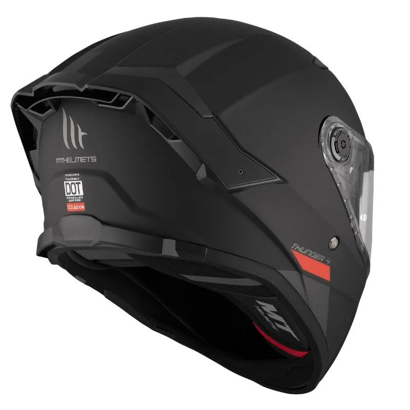 Casque moto integral | MT THUNDER 4 SV | Noir Mat - LE PRATIQUE DU MOTARD