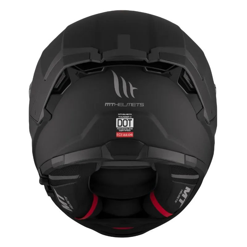 Casque moto integral | MT THUNDER 4 SV | Noir Mat - LE PRATIQUE DU MOTARD