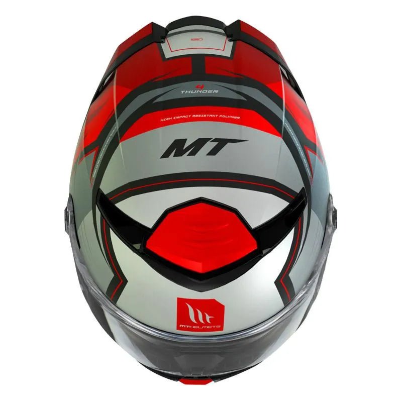 Casque moto integral | MT THUNDER 4 SV PENTAL | GRIS/ROUGE - LE PRATIQUE DU MOTARD