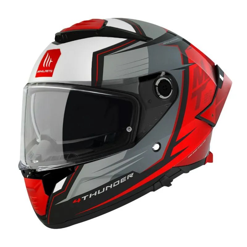 Casque moto integral | MT THUNDER 4 SV PENTAL | GRIS/ROUGE - LE PRATIQUE DU MOTARD