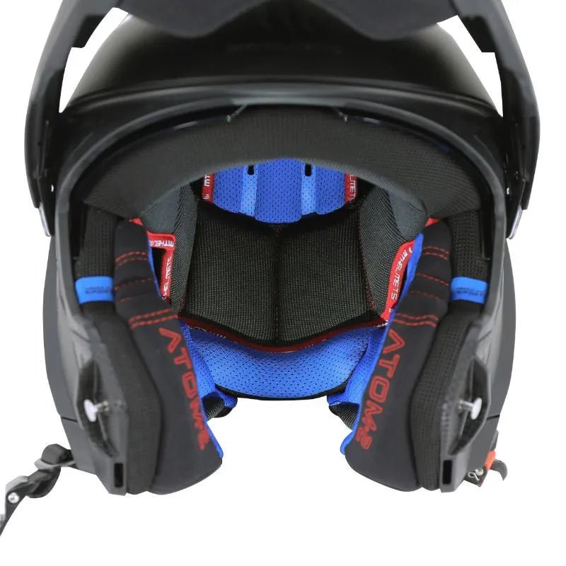 CASQUE MODULABLE MT ATOM 2 - NOIR MAT - LE PRATIQUE DU MOTARD