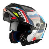 Casque moto modulable ATOM SV2 BAST A0 BLEU/NOIR/ROUGE BRILLANT (ECE 22.06) - LE PRATIQUE DU MOTARD