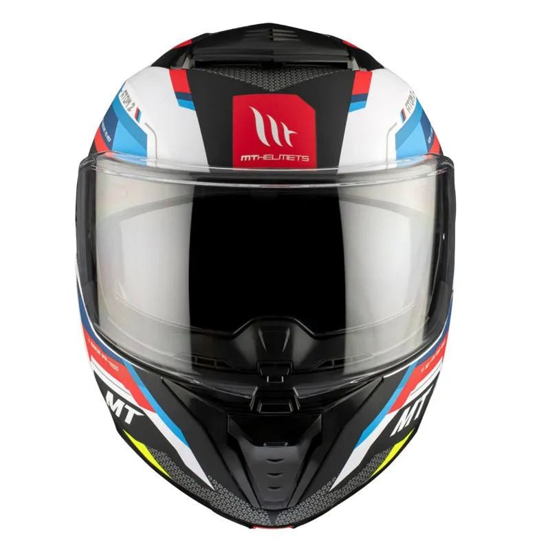 Casque moto modulable ATOM SV2 BAST A0 BLEU/NOIR/ROUGE BRILLANT (ECE 22.06) - LE PRATIQUE DU MOTARD