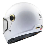 Casque moto vintage | MT JARAMA BLANC NACRE - LE PRATIQUE DU MOTARD