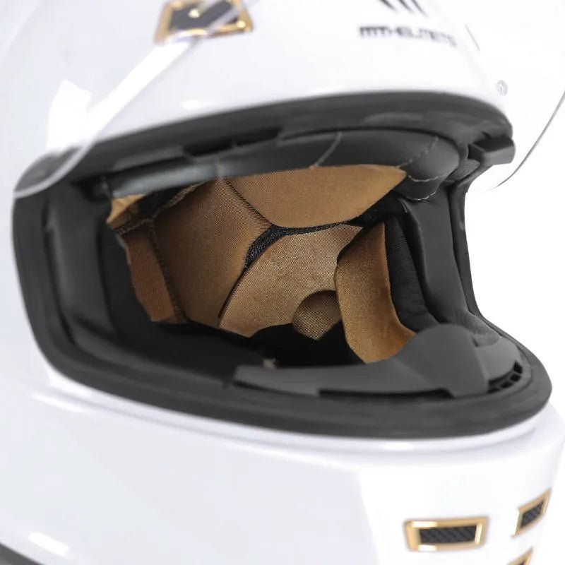 Casque moto vintage | MT JARAMA BLANC NACRE - LE PRATIQUE DU MOTARD