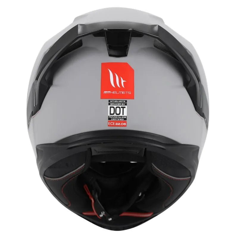 Casque moto integral | MT BRAKER SV A12 | GRIS NARDO MAT - LE PRATIQUE DU MOTARD