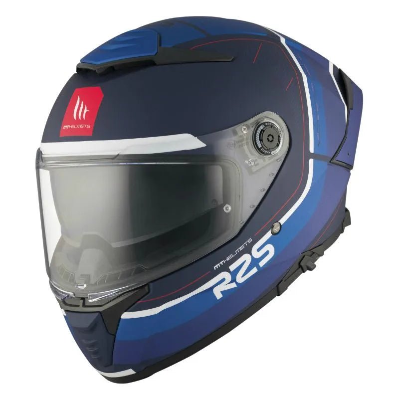 Casque integral moto/scooter | MT THUNDER 4 SV R25 C7 | BLEU MAT - LE PRATIQUE DU MOTARD