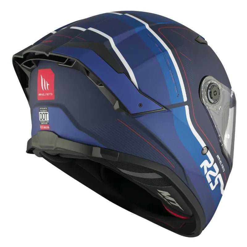 Casque integral moto/scooter | MT THUNDER 4 SV R25 C7 | BLEU MAT - LE PRATIQUE DU MOTARD