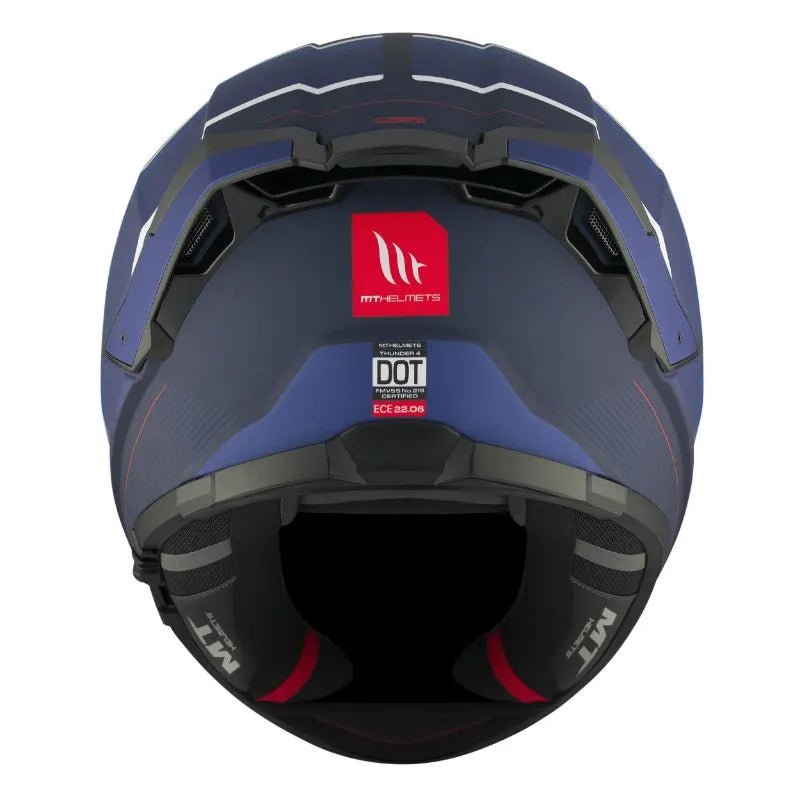 Casque integral moto/scooter | MT THUNDER 4 SV R25 C7 | BLEU MAT - LE PRATIQUE DU MOTARD