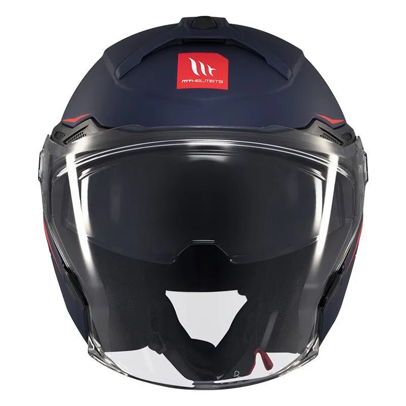 Casque jet moto double écran - COSMO Bleu Nuit - LE PRATIQUE DU MOTARD