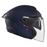 Casque jet moto double écran - COSMO Bleu Nuit - LE PRATIQUE DU MOTARD