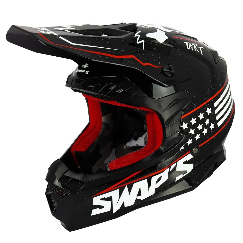 Casque moto cross - DEMON SWAPS S849 - LE PRATIQUE DU MOTARD