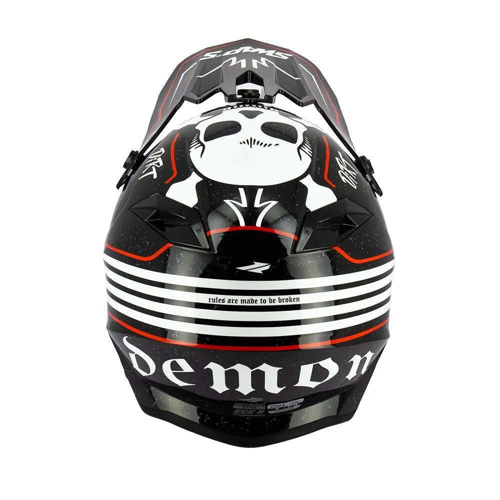 Casque moto cross - DEMON SWAPS S849 - LE PRATIQUE DU MOTARD