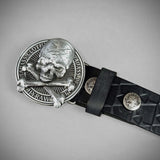 Ceinture cuir avec boucle Brotherhood™ | Badass Biker™ - LE PRATIQUE DU MOTARD