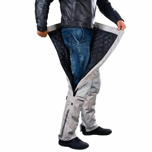 Texpeed Pantalon moto homme - Coupe droite Noir Texpeed Pantalon moto homme - Coupe droite Noir