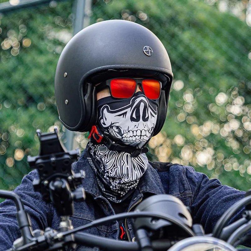 Cache cou moto été Anti UV ICE Silk - Skull Ride - LE PRATIQUE DU MOTARD