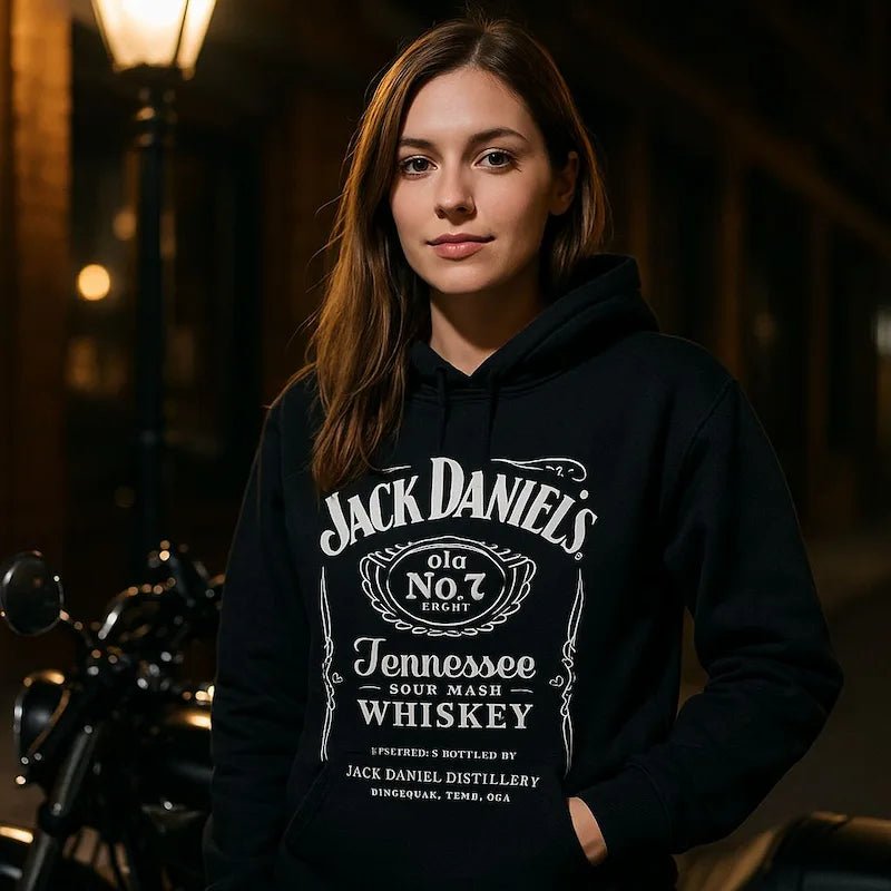 Sweat à Capuche Jack Daniel’s – Confort Légendaire - LE PRATIQUE DU MOTARD