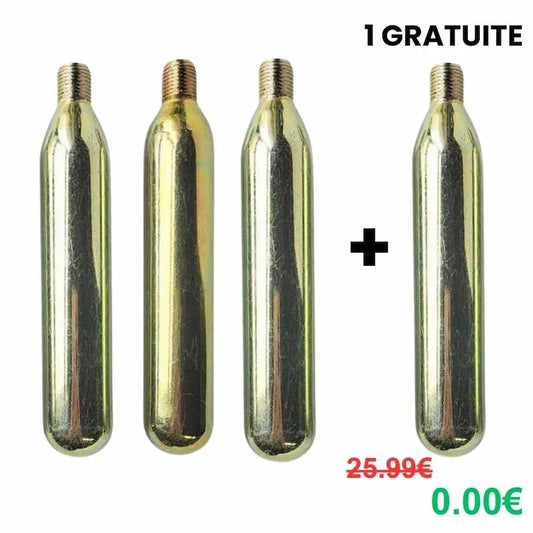 Pack Cartouche 33G CO2 - Gilet airbag moto. - LE PRATIQUE DU MOTARD